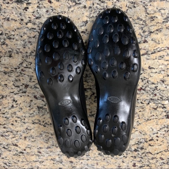 Tod's Leather & Suede Lace Up Bowling Sneakers in Black Size 38 - Picture 7 of 13